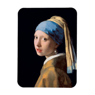 JOHANNES VERMEER - Mädchen mit Perlenohrring 1665 Magnet