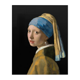 Johannes Vermeer - Mädchen mit Perlenohrring Acryl Wandkunst