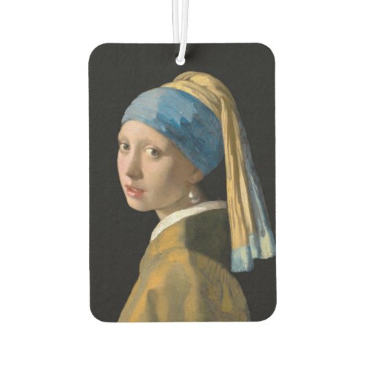 Johannes Vermeer - Mädchen mit Perlenohrring Autolufterfrischer (Rückseite)