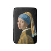 Johannes Vermeer - Mädchen mit Perlenohrring Badematte (Vorderseite Vertikal)