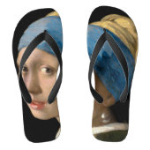 Johannes Vermeer - Mädchen mit Perlenohrring Badesandalen (Fußbett)