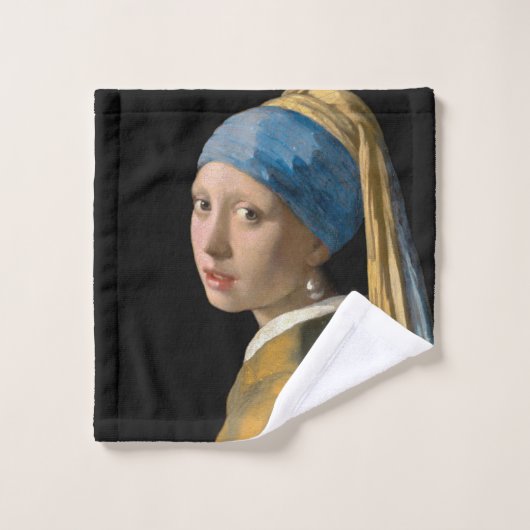Johannes Vermeer - Mädchen mit Perlenohrring Badhandtuch Set (Waschlappen)