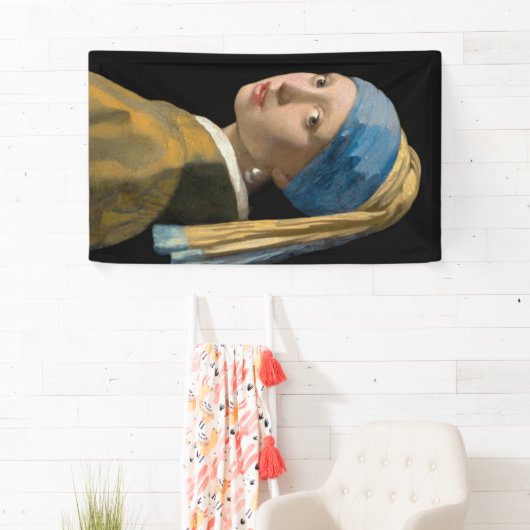 Johannes Vermeer - Mädchen mit Perlenohrring Banner (Insitu)