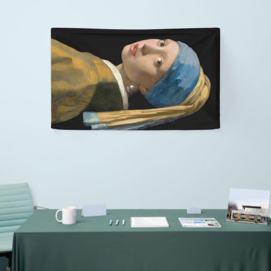 Johannes Vermeer - Mädchen mit Perlenohrring Banner (Messeveranstaltung)