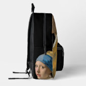 Johannes Vermeer - Mädchen mit Perlenohrring Bedruckter Rucksack (Links)