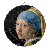 Johannes Vermeer - Mädchen mit Perlenohrring Dartscheibe (vorne)