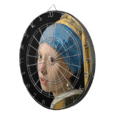 Johannes Vermeer - Mädchen mit Perlenohrring Dartscheibe (Vorderseite rechts)