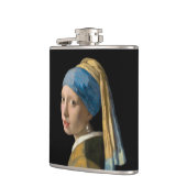 Johannes Vermeer - Mädchen mit Perlenohrring Flachmann (Links)