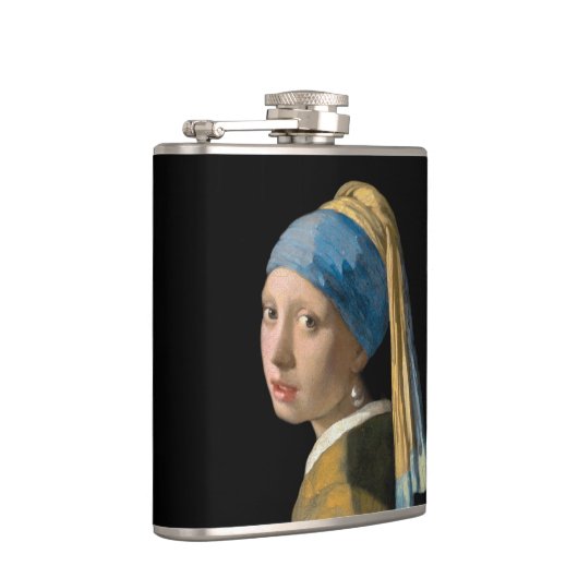 Johannes Vermeer - Mädchen mit Perlenohrring Flachmann (Rechts)