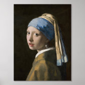 Johannes Vermeer, Mädchen mit Perlenohrring Foliendrucke (Vorderseite)