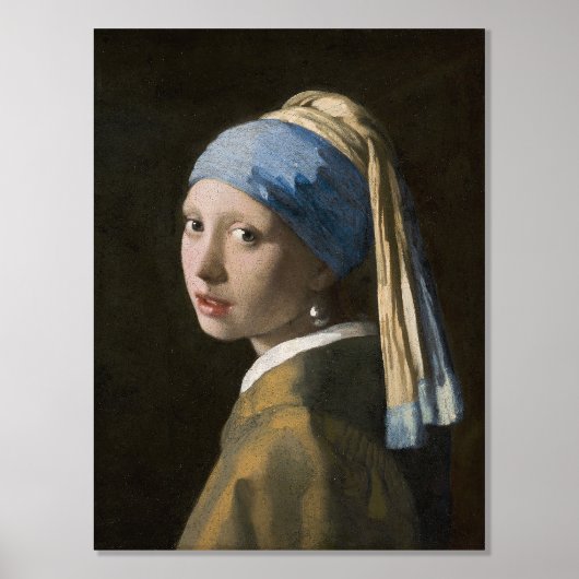 Johannes Vermeer, Mädchen mit Perlenohrring Foliendrucke (Vorderseite)