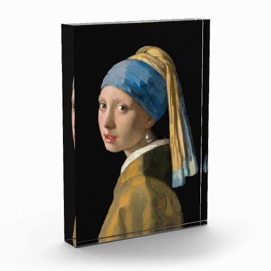 Johannes Vermeer - Mädchen mit Perlenohrring Fotoblock (Links)