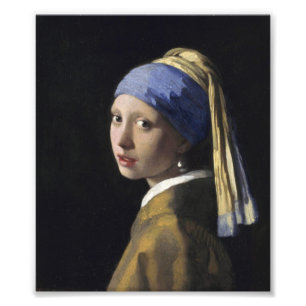 Johannes Vermeer - Mädchen mit Perlenohrring Fotodruck