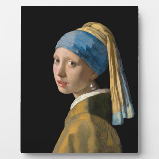 Johannes Vermeer - Mädchen mit Perlenohrring Fotoplatte (Vorderseite)