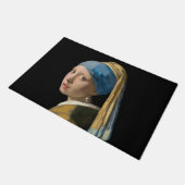 Johannes Vermeer - Mädchen mit Perlenohrring Fußmatte (Schrägansicht)