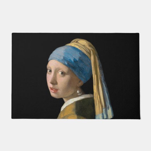 Johannes Vermeer - Mädchen mit Perlenohrring Fußmatte (Vorderseite)
