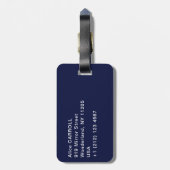 Johannes Vermeer - Mädchen mit Perlenohrring Gepäckanhänger (Rückseite vertikal)