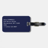 Johannes Vermeer - Mädchen mit Perlenohrring Gepäckanhänger (Rückseite horizontal)