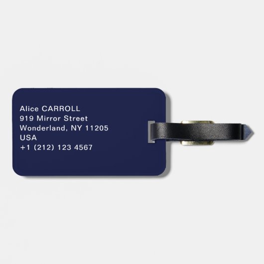 Johannes Vermeer - Mädchen mit Perlenohrring Gepäckanhänger (Rückseite horizontal)