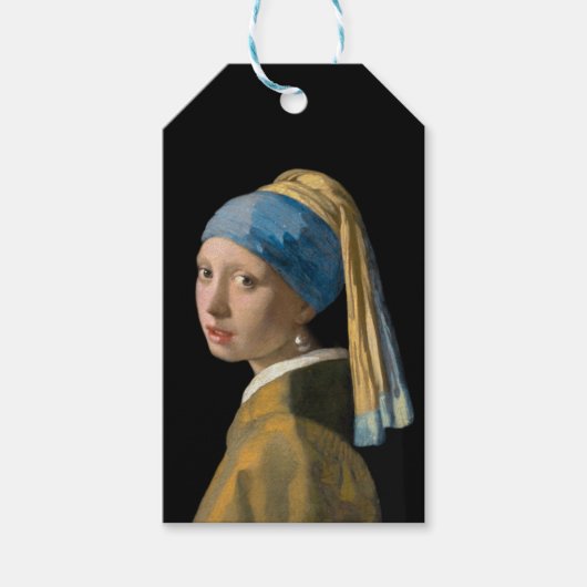 Johannes Vermeer - Mädchen mit Perlenohrring Geschenkanhänger (Vorderseite)