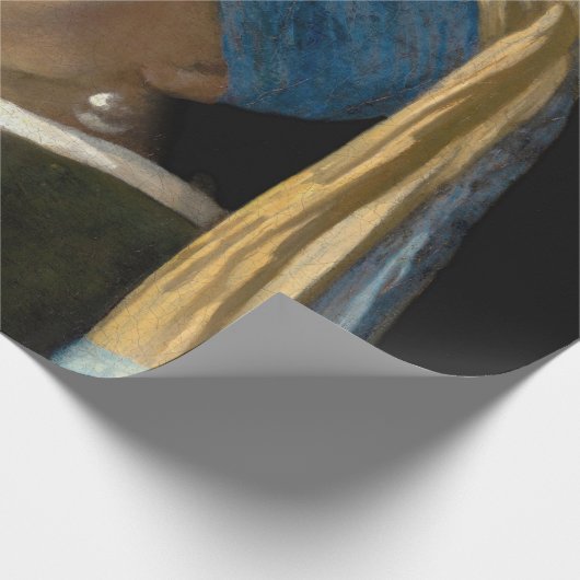 Johannes Vermeer - Mädchen mit Perlenohrring Geschenkpapier (Ecke)