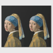 Johannes Vermeer - Mädchen mit Perlenohrring Geschenkpapier (Flach)