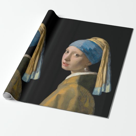 Johannes Vermeer - Mädchen mit Perlenohrring Geschenkpapier (Ungerollt)