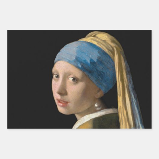 Johannes Vermeer - Mädchen mit Perlenohrring Geschenkpapier Set (Vorderseite 3)