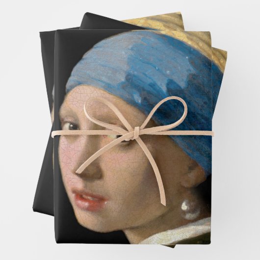 Johannes Vermeer - Mädchen mit Perlenohrring Geschenkpapier Set (Beispiel)