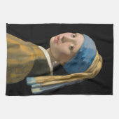 Johannes Vermeer - Mädchen mit Perlenohrring Geschirrtuch (Horizontal)