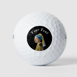 Johannes Vermeer - Mädchen mit Perlenohrring Golfball