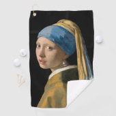 Johannes Vermeer - Mädchen mit Perlenohrring Golfhandtuch (Insitu)