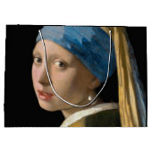 Johannes Vermeer - Mädchen mit Perlenohrring Große Geschenktüte (Rückseite)