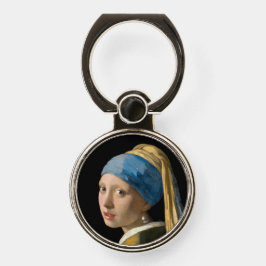 Johannes Vermeer - Mädchen mit Perlenohrring Handy Ring
