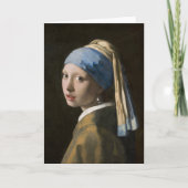 Johannes Vermeer, Mädchen mit Perlenohrring Karte (Vorderseite)