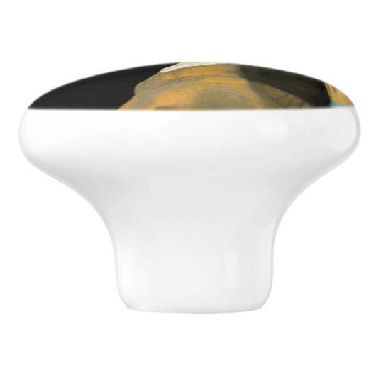 Johannes Vermeer - Mädchen mit Perlenohrring Keramikknauf (Seitenansicht)