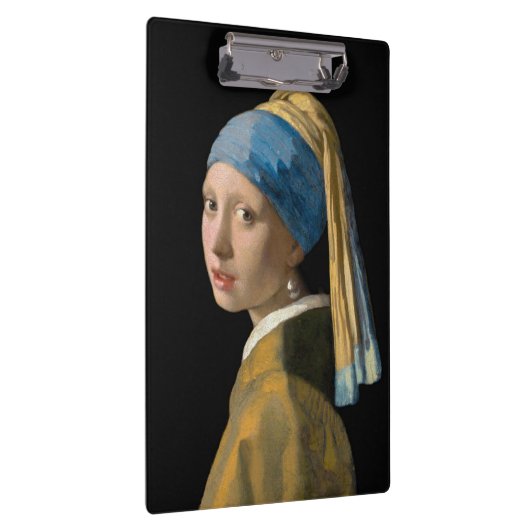 Johannes Vermeer - Mädchen mit Perlenohrring Klemmbrett (Rechts)