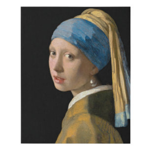 Johannes Vermeer - Mädchen mit Perlenohrring Künstlicher Leinwanddruck