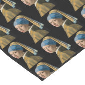 Johannes Vermeer - Mädchen mit Perlenohrring Kurzer Tischläufer (Ecke)