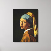 Johannes Vermeer - Mädchen mit Perlenohrring Leinwanddruck (Vorderseite)
