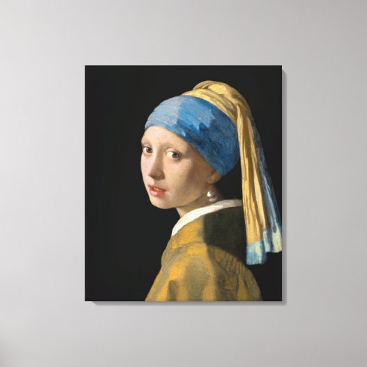 Johannes Vermeer - Mädchen mit Perlenohrring Leinwanddruck (Vorderseite)