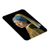 Johannes Vermeer - Mädchen mit Perlenohrring Magnet (Rechte Seite)