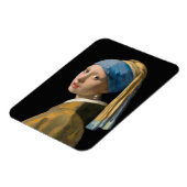 Johannes Vermeer - Mädchen mit Perlenohrring Magnet (Linke Seite)