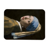 Johannes Vermeer, Mädchen mit Perlenohrring Magnet (Horizontal)
