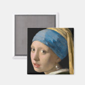 Johannes Vermeer - Mädchen mit Perlenohrring Magnet (Vorderseite/Rückseite)