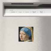Johannes Vermeer - Mädchen mit Perlenohrring Magnet (In Situ (Geschirrspüler))