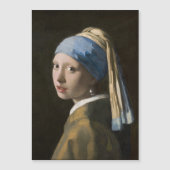 Johannes Vermeer, Mädchen mit Perlenohrring Magneteinladung (Vorderseite)