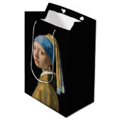 Johannes Vermeer - Mädchen mit Perlenohrring Mittlere Geschenktüte (Vorderseite Schrägansicht)