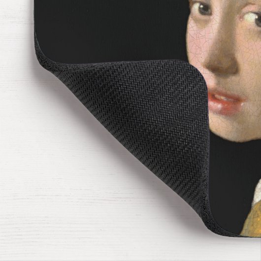 Johannes Vermeer - Mädchen mit Perlenohrring Mousepad (Ecke)
