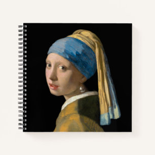 Johannes Vermeer - Mädchen mit Perlenohrring Notizblock